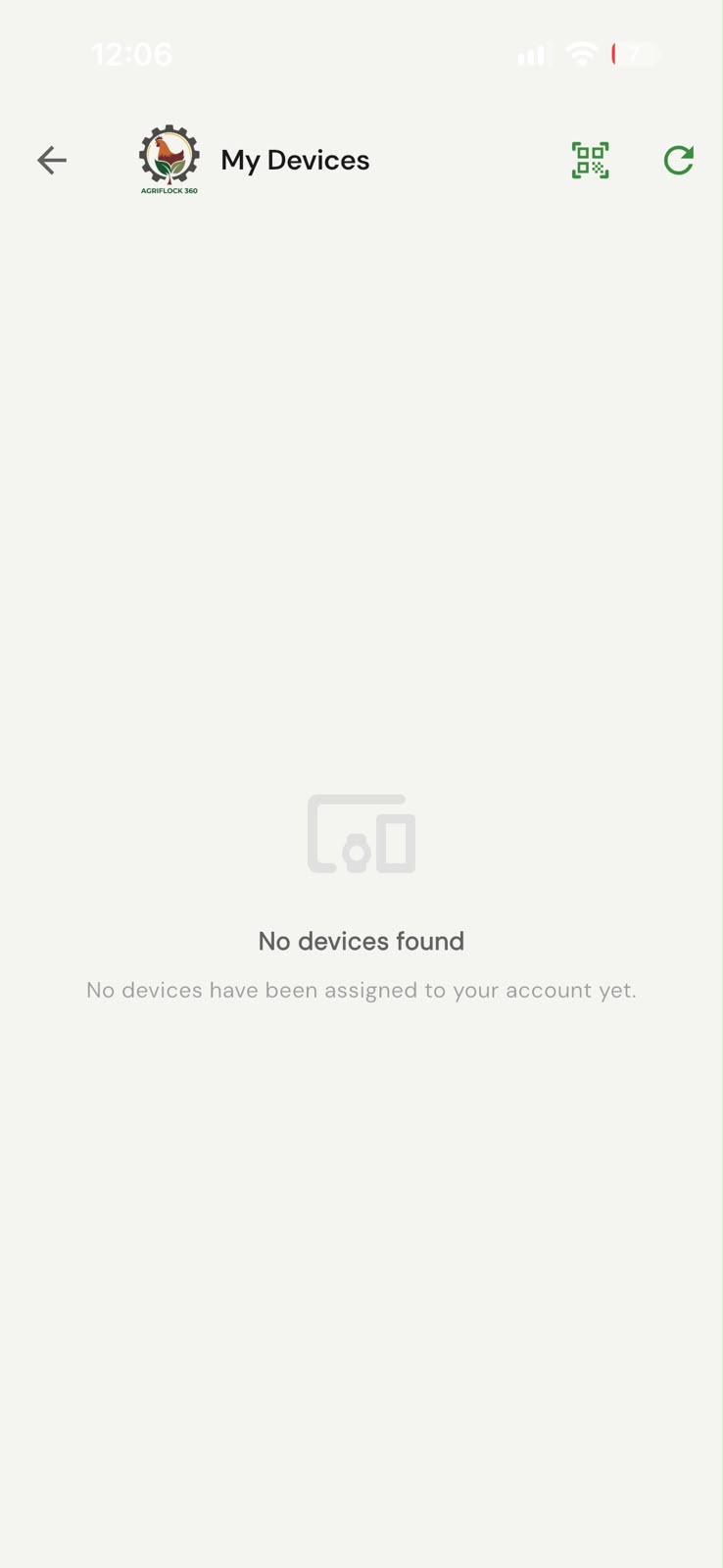 My Devices with QR scanner icon